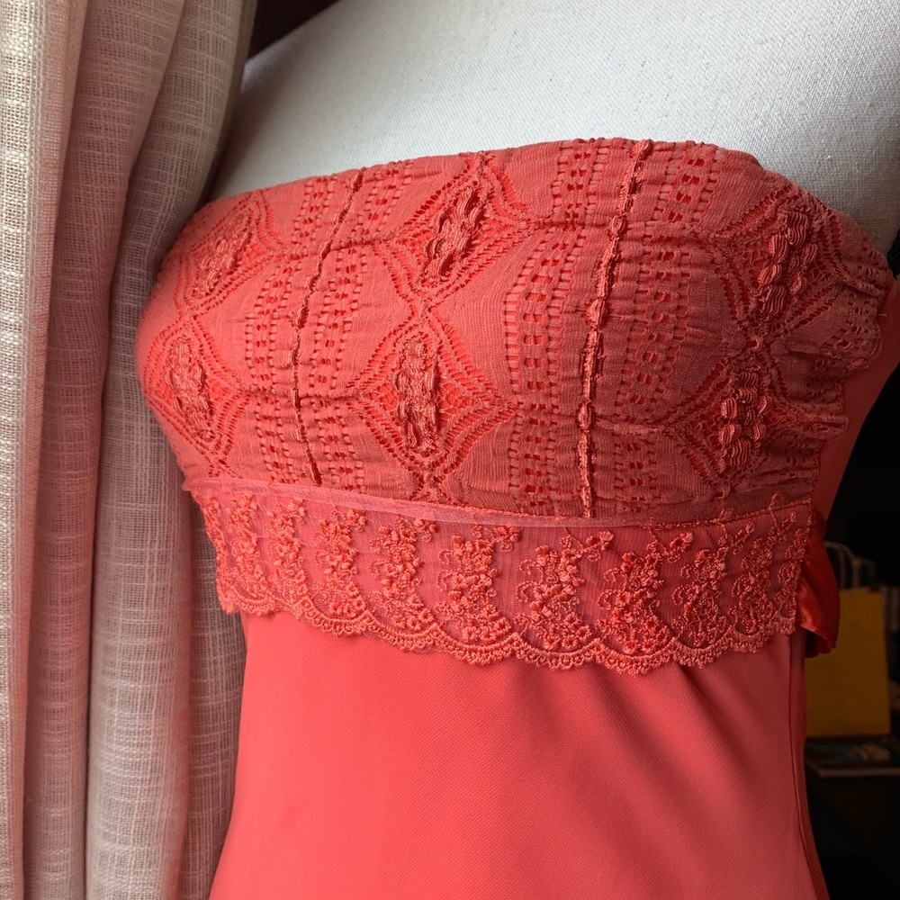 Charlotte Russe tangerine colored dress